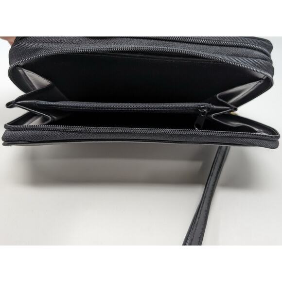 Vintage 90s Y2K Philippe Amiel Black Personal Organizer Planner Wallet - Picture 15 of 15